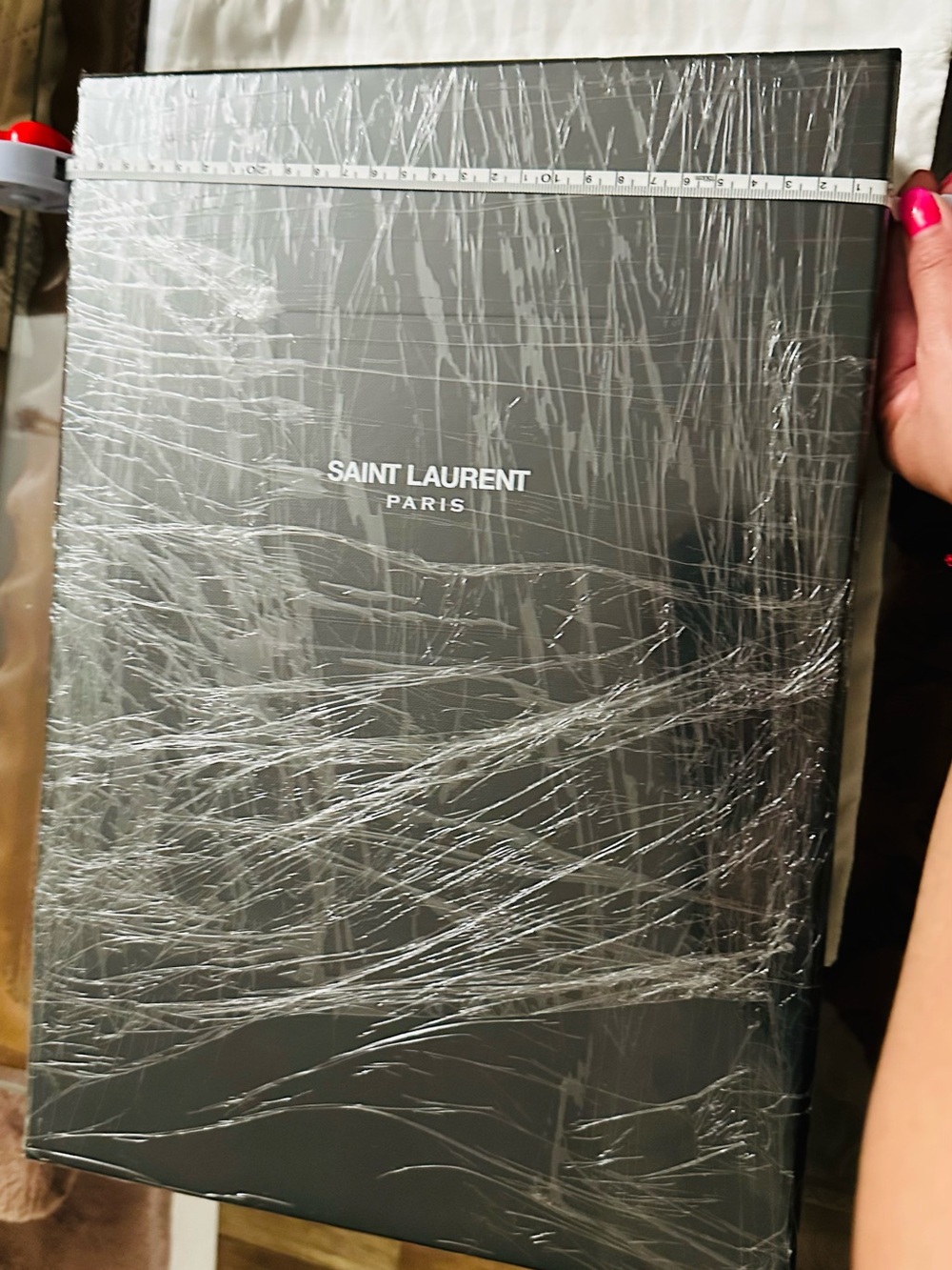 Saint Laurent Black Decorative Book Box with White Logo